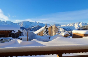 Studio Vieil Alpe avec vue et garage privé Huez